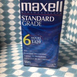 Maxell and TDK mixed 4 Pack Of VHS Blank Tapes SEALED